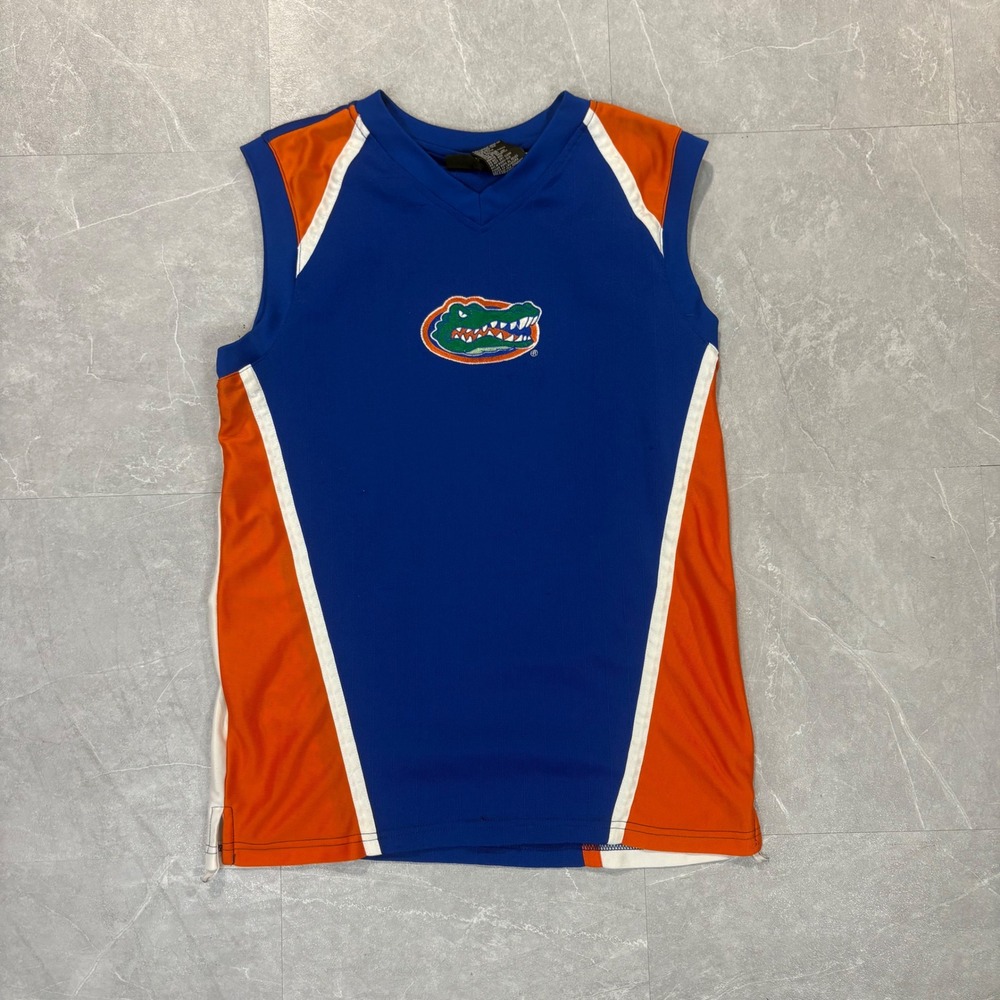 Starter Florida Gators Kids XL 18-20 Sleeveless Jersey Top Blue Orange 48N09